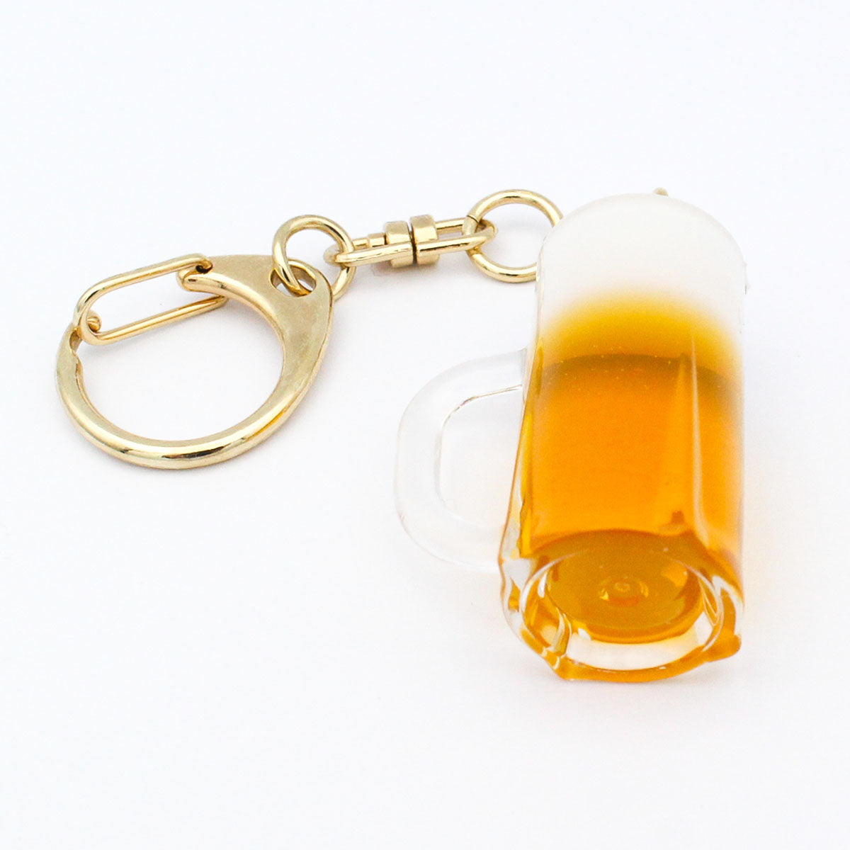 食品サンプル あふれるジョッキビール SS キーホルダー