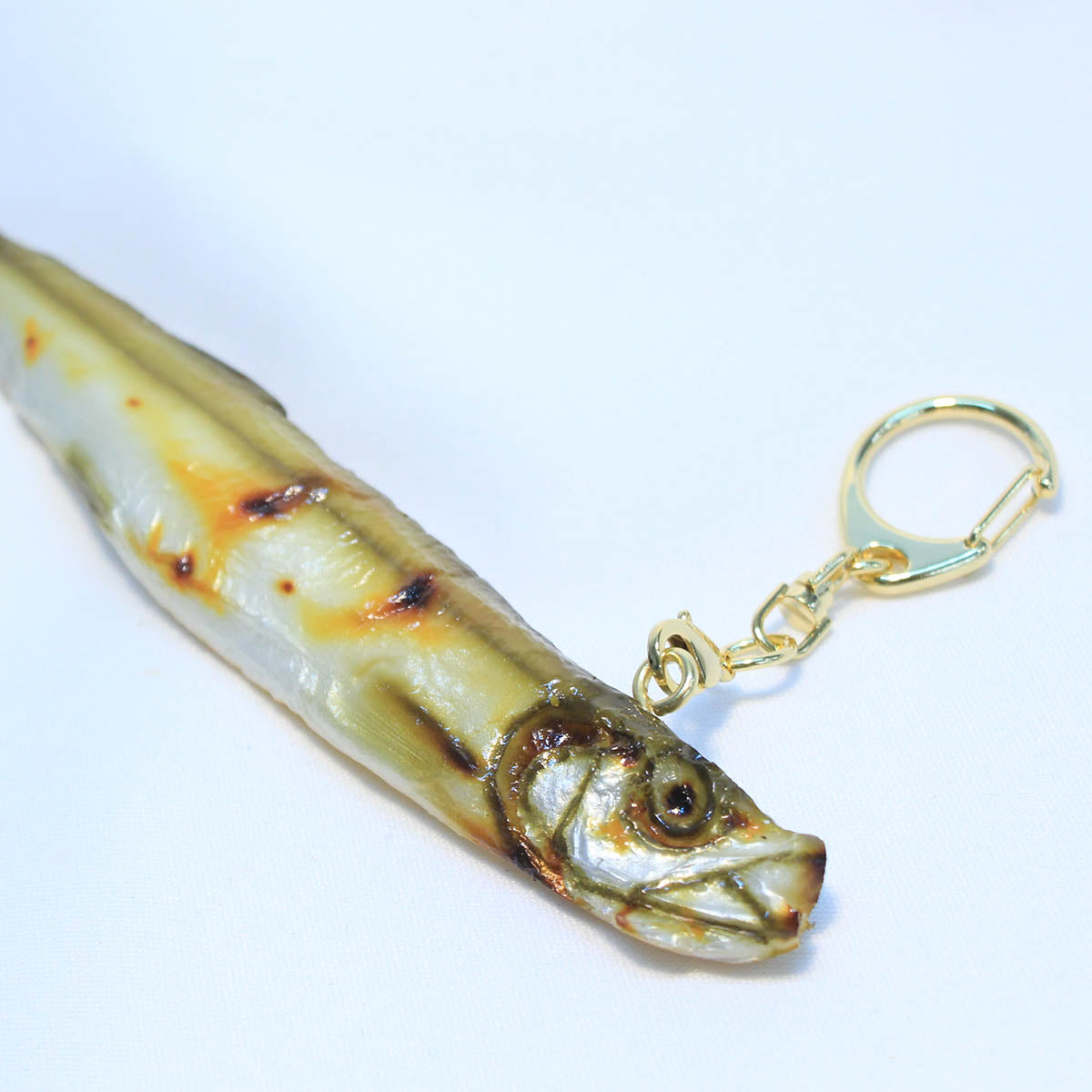 ししゃも キーホルダー 食品サンプル おもしろ雑貨 食品モチーフ プレゼント ギフト 誕生日 送り物 インテリア 魚