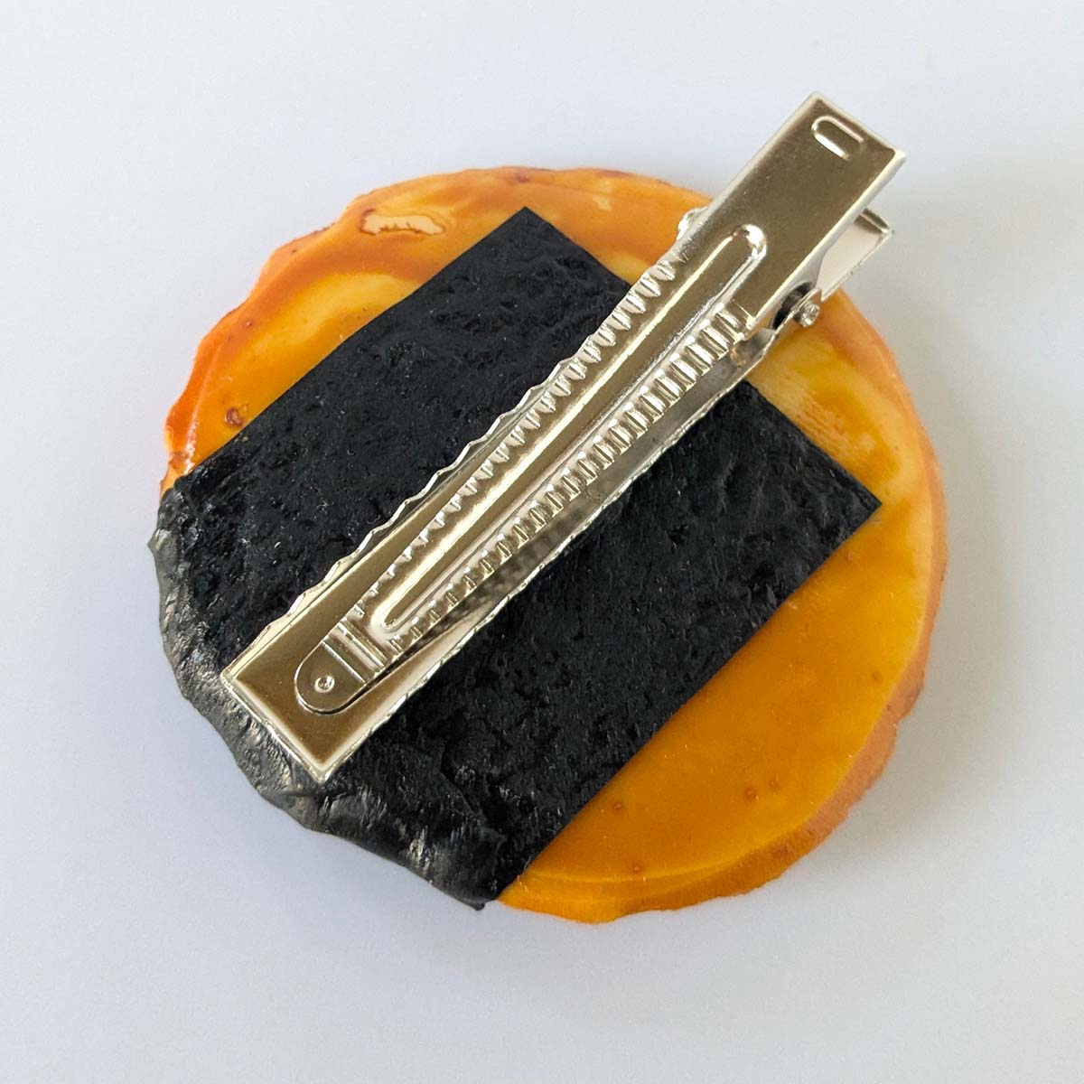 海苔せんべいヘアクリップ