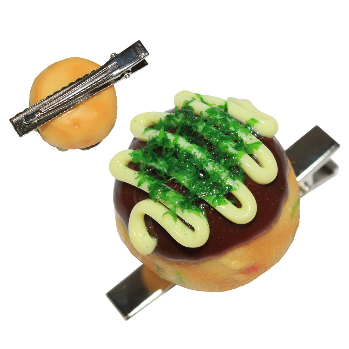 たこ焼きマヨネーズ付Sヘアクリップ