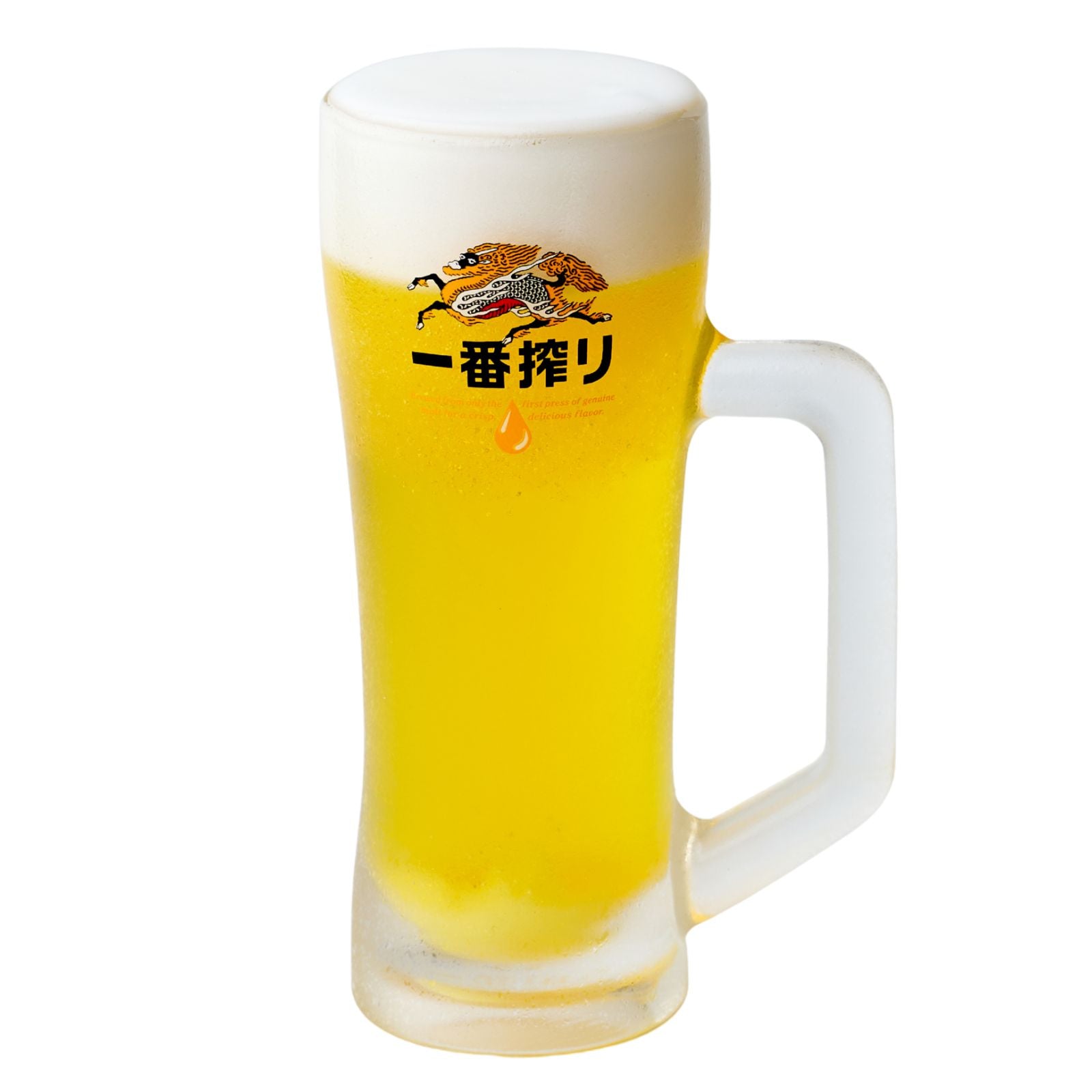 いち　食品サンプル　ビール　麒麟ビアジョッキ　水滴付き 食品サンプル キリン一番搾りビールジョッキ – 雑貨屋はらペコクラブ