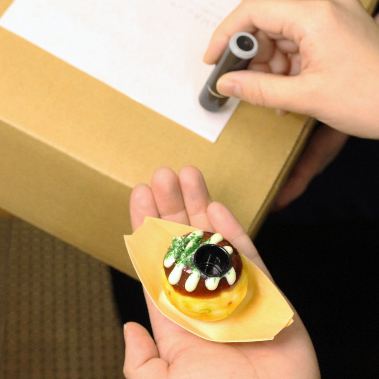 食品サンプル はんこスタンドたこ焼き