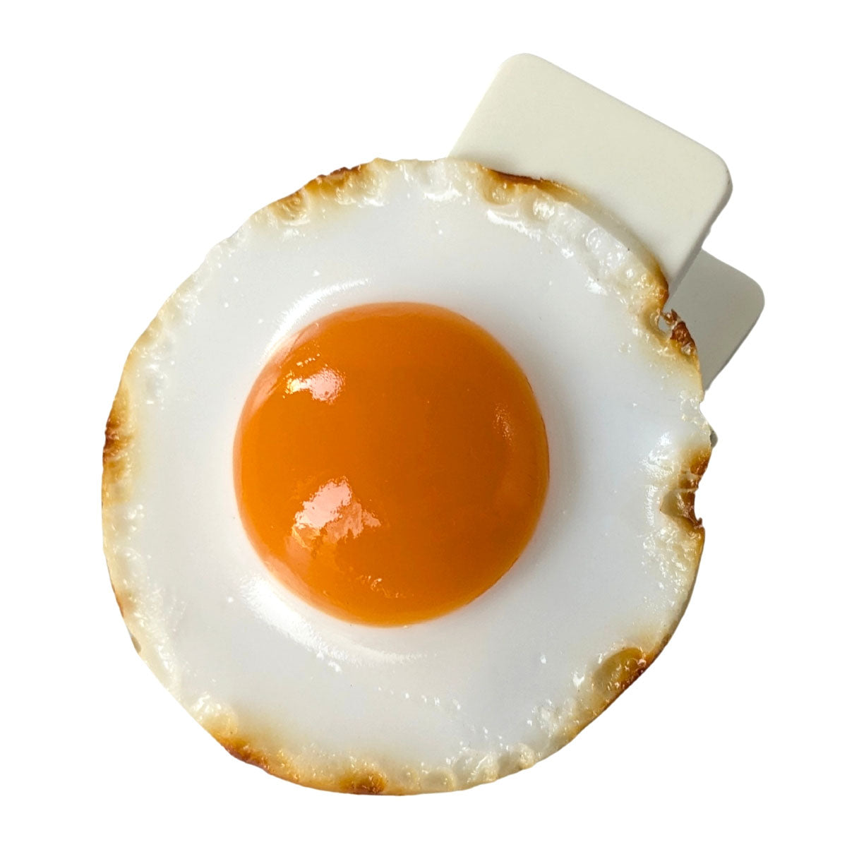 目玉焼き丸マグネット付クリップ