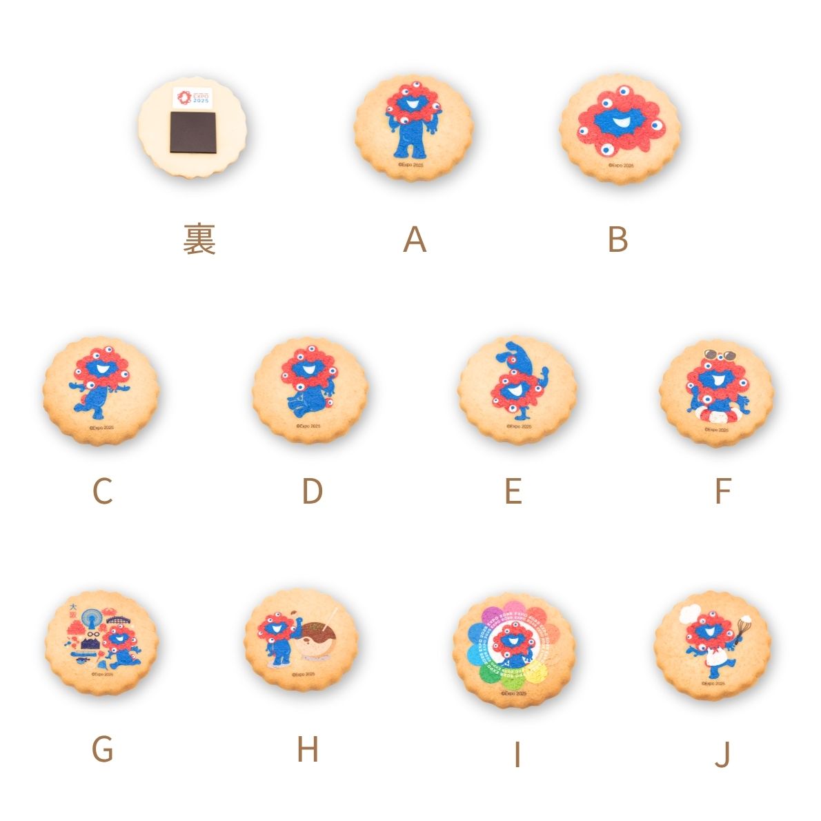 EXPO2025 ミャクミャク 食品サンプルクッキー マグネット DSP/001 B