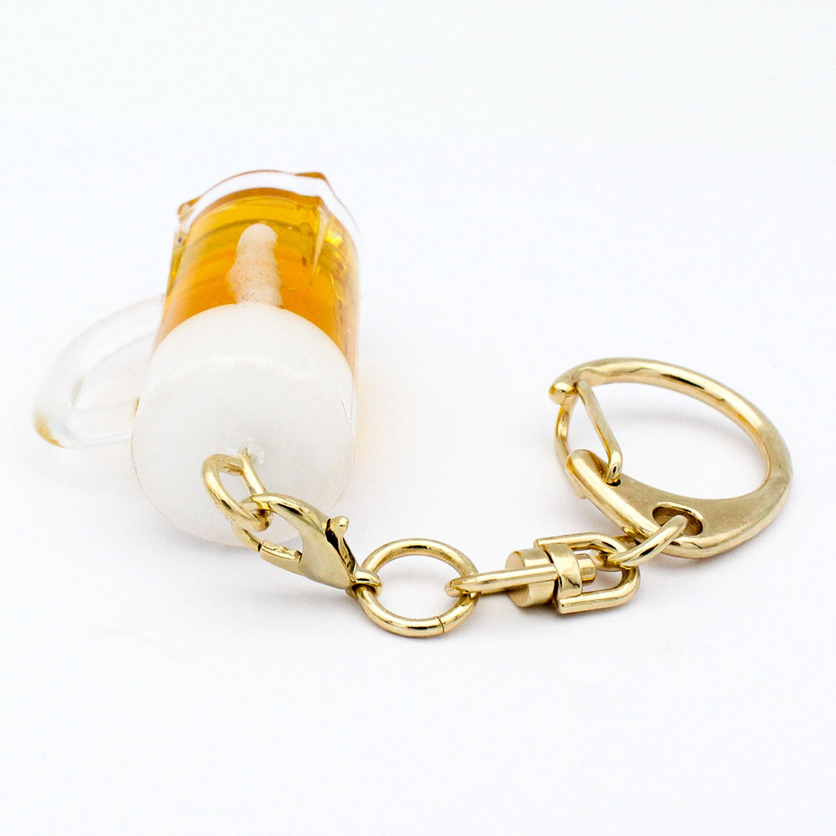 食品サンプル あふれるジョッキビール SS キーホルダー