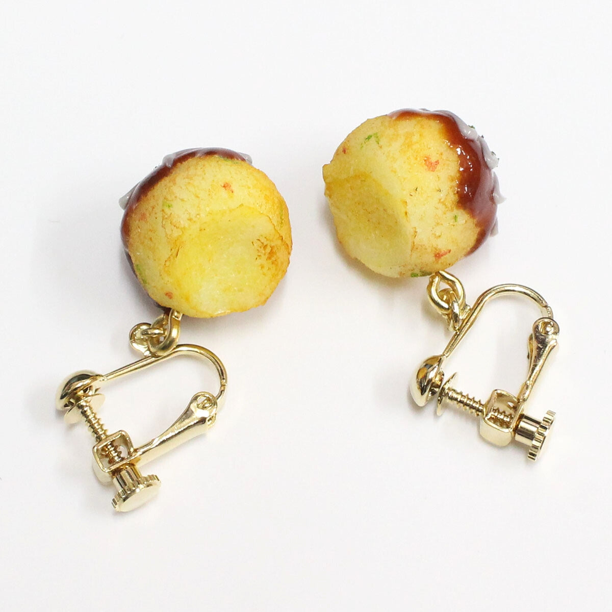 たこ焼きマヨネーズ付SSイヤリング