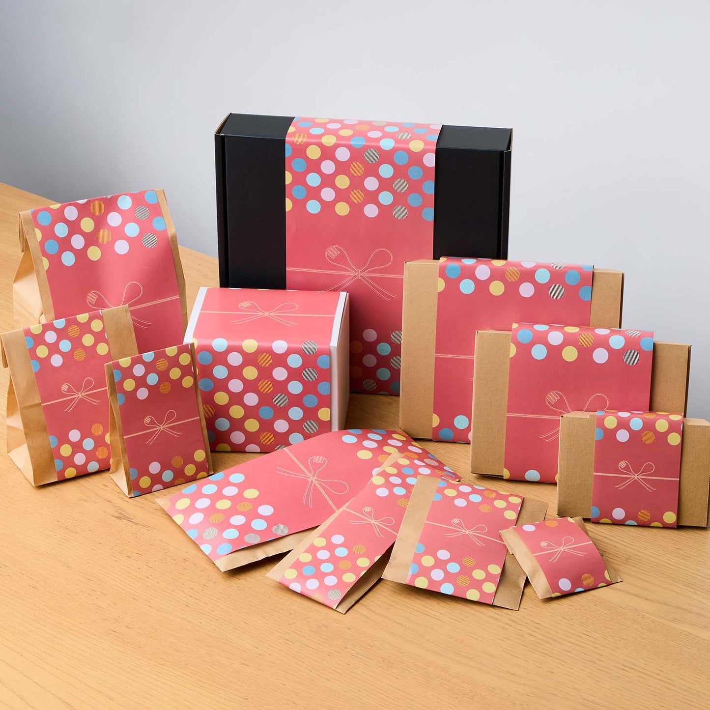 おまかせ無料ラッピング 赤