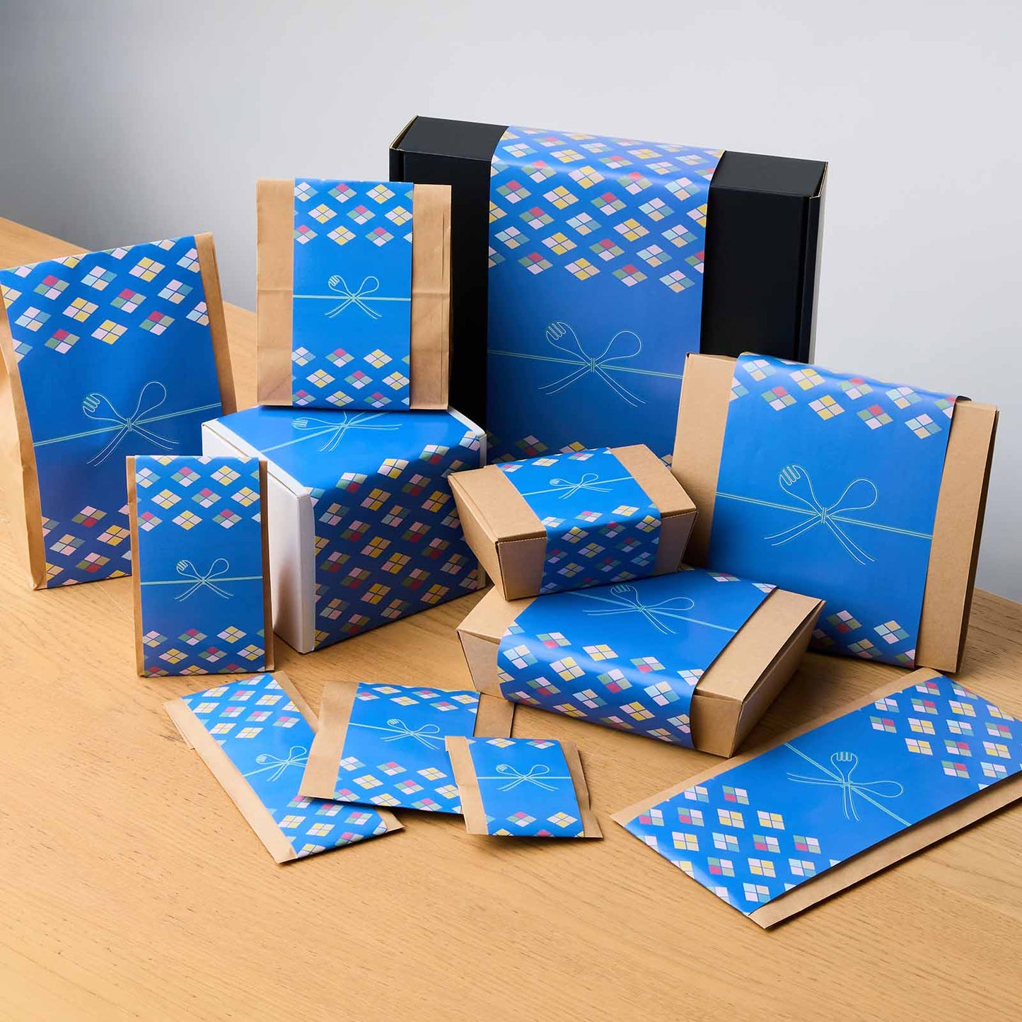 おまかせ無料ラッピング 青